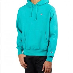 Teal champion hoodie